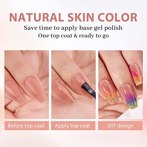 BTArtbox Short Coffin Nail Tips - Soft Gel Nail Tips Strong Adhesion Natural XCOATTIPS with Tip Primer Cover, Fake Nails Press On Nails Short Extensions Kit for Nail Art DIY