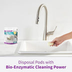 Rejuvenate Disposal Cleaner, 6 Pods, Lemon Scented Disposal And Pipe Cleaner Pods With Bio-Enzymatic Formula Help Break Down Leftover Food Waste And Remove Odors For A Clean, Fresh Disposal, 6 Pack