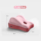 XYHOMECP Multifunctional Slope Pillow,Butt Cushion for Couples Pregnanly Pillow to Read in Bed Waist at Home Sitting,with Memory Sponge,Comfortable and Breathable, Pink,18.9‘’16‘’