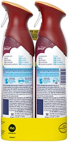 Febreze Cranberry Tart Christms Scented Air Freshener, Twin Pack, Odor Fighter Spray Holiday Air Freshener, Limited Edition-Winter Collection, 8.8 Oz Each