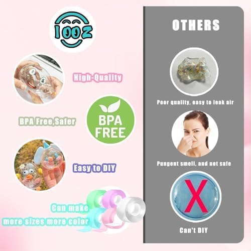 Nano Tape Bubble Kit, Nano Double Sided Adhesive Tape Bubbles, 4Pcs Nano Tape Toys Kit for Boys and Girls Party Favors and Kids Craft Fidget Toys Set