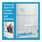 Carex Bath Seat And Shower Chair with Backrest for Seniors, Bath Chair For Elderly, Disabled, Handicap, and Injured Persons, Supports Up To 400lbs, Shower Seat For Inside Shower, Made in USA