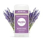 HUMBLE BRANDS Original Formula Aluminum-free Deodorant. Long Lasting Odor Control with Baking Soda and Essential Oils, Full and Travel Size, Mountain Lavender