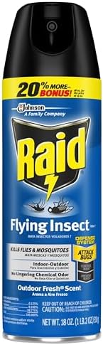 Raid Flying Insect Killer 7, Insecticide Spray with Outdoor Fresh Scent, 18 fl oz