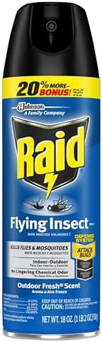 Raid Flying Insect Killer 7, Insecticide Spray with Outdoor Fresh Scent, 18 fl oz