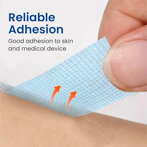 Silicone Surgical Tape 1" x 5yd (2 Rolls) | Micropore, Medical Tape for Skin,Dressings,Face,Wound Care| First Aid Bandage Tape for Sensitive Skin
