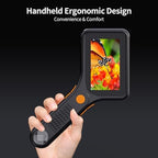 Digital Microscope for Adults, Handheld Pocket USB Microscope with 3 Inch HD Screen, Portable Coin Magnifier with 8 Adjustable LED Lights, Compatible with Windows & MacOS View - Black