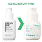 innisfree Retinol Cica Moisture Recovery Serum with Retinol, Salicylic Acid, and Cica, Gentle Korean Soothing Serum (Packaging May Vary)