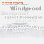 26 Feet Silicone Seal Strip,Door Weather Stripping, Sealing Tape for Door Draft Stopper Adhesive Tape for Doors Windows and Shower Glass Gaps (Transparent, 45MM)