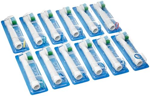 Oral-B Precision Clean Electric Toothbrush Head with CleanMaximiser Technology, Excess Plaque Remover, Pack of 12 Toothbrush Heads, Suitable for Mailbox, White
