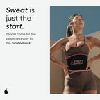 Sports Research Sweet Sweat Waist Trimmer (Core Series) - Premium Sweat Enhancing Fitness Band for Women & Men - Adjustable Fit �� Latex-Free Neoprene - Pink Logo, Small