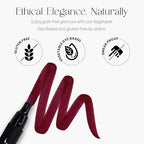 SORMÉ Smooch Proof Lip Stains with Matte Finish - Long lasting Lip Stain with A Felt-tip Nib Precision Lip Marker - Gluten Free, Vegetable Dye Based, Smear Proof, and Color Pop Lip Stain Marker - Vamp