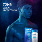 Gillette Clinical Antiperspirant and Deodorant for Men, 72hr Sweat & Odor Protection, Long Lasting Freshness, Anti-White Mark Technology, Clear Gel, Cool Wave Scent, 2.6 oz