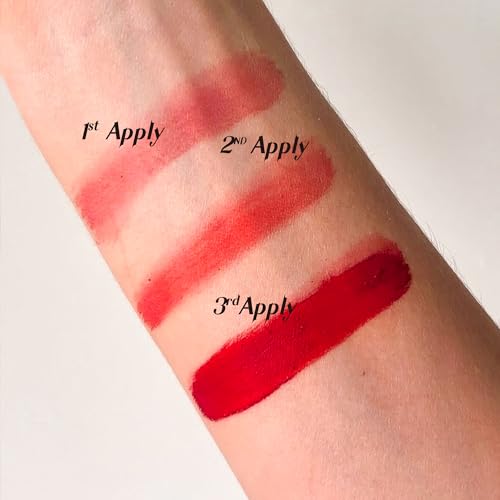 Traditional Moroccan Clay Pot Lip Stain – Deep Red, Plant-Based Lipstick & Cheek Tint, Infused with Poppy & Grenadine Peel for Moisturizing, Antioxidant Benefits