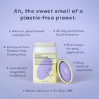 HiBAR - Lavender & Jasmine Plastic Free Deodorant - Natural Deodorant - All-Day Protection - With Sunflower Seed Wax, Rice Bran & Shea Butter - Plastic, Paraben & Aluminum-Free - Vegan - 3 Pack