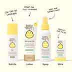 Sun Bum Baby Bum Mineral SPF 50 Roll-On Sunscreen - Vegan and Hawaii 104 Act Compliant (Without Octinoxate & Oxybenzone) - Broad Spectrum Moisturizing UVA/UVB - Travel Size - 3 oz