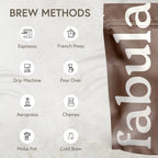 Fabula Low Acid Coffee Beans Whole, USDA Organic Coffee Beans Medium Roast - Non-GMO - No Molds - Mycotoxins Pesticides Free - Single Origin Coffee - 12 oz