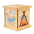 Wooden Piggy Bank for Kids and Adults, Personalized Gift Handmade in USA by BloomOwl, Custom Piggy Bank, Personalized Banks for Kids, Gifts for Baby Boys and Girls (Fishing)