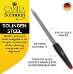 CS18 Sapphire Metal Nail File for Natural Nails Fingernail and Toenail Care, 7" Double Sided Coarse and Fine for Manicure and Pedicure