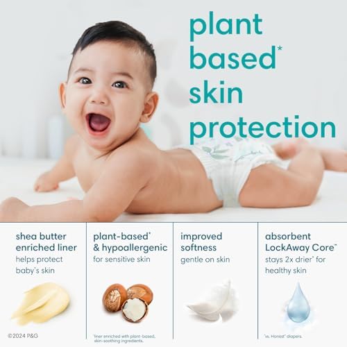 Pampers Pure Protection Disposable Baby Diapers Size 5, 2 Month Supply (2 x 132 Count) with Aqua Pure Sensitive Baby Wipes, 12X Pop-Top Packs (672 Count)