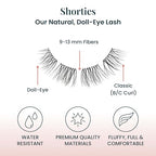 FlutterHabit The Shorties Lashes, 2 Sets of Eyelashes, DIY Natural Lash Extensions, Up to 10 Day Lash Wear, Salon Quality Cluster Eyelashes for a Natural Look, No Glue Included