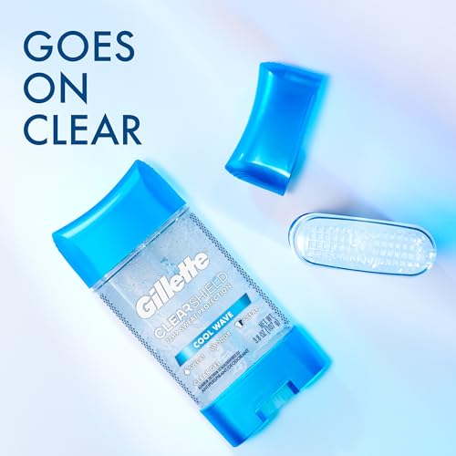Gillette Advanced Clear Gel Antiperspirant Cool Wave 5 Pack Of 3.8 Ounce Net Wt 19 Ounce