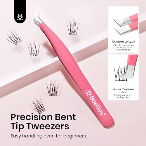 Beetles Lash Clusters 9-16mm Cluster Eyelash Extensions 140pcs Individual Lashes Natural False Eyelashes CC Curl Eyelash Clusters DIY Wispy Cluster Lashes Sincerity (CNS002, 9-16mm)