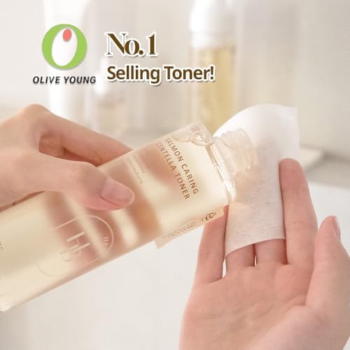 Salmon Caring Centella Toner - Salmon PDRN, pH 5.5, Salmon Egg Extract, Centella, Madecassoside, Restore and Rejuvenate, Refine Skin Texture, Low Irritation, Korean Skincare, K-Beauty