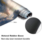 DEGDFSGR for MTG Playmat with Zones 24 x 14 inches for TCG Playmats Non-Slip Rubber Base Commander Play Mat for Magic The Gathering Playmat Iorcana Trading Card Game, High Mountains & Sea of Clouds