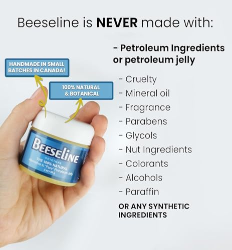 Beeseline Original Unpetroleum - 100% Natural & Hypoallergenic Alternative to Petroleum Jelly - Lips, Hands, Baby, Makeup Remover and More (2 Ounce)