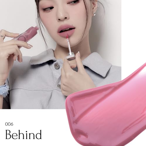 Objet Water Lip Stain Matte Lipstick – (Watery to Blurry Tint), Long-Lasting, Hydrating, Waterproof Wear – K-Beauty Liquid Lipstick for Women, Bold Red Tinted Gloss (006 BEHIND)