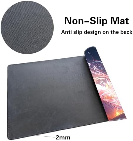 Board Game 14x24in MTG Playmat Compatible for OCG CCG RPG TCG Playmats (Nine Tailed Fox 1)