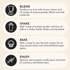 Just Ingredients Protein Powder | Vanilla Protein Powder Made with 100% Grass Fed, Non Denatured Whey | Four Different Protein Sources from Organic Whole Food Ingredients | 15 Servings | 22g Protein