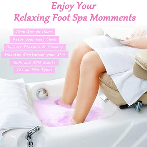 Bath Foot Bombs, 32 Pack Foot Soak with Bath Salt and Tea Tree Oil. Organic Natural Handmade Aroma Pure Essential Oil Bubble Foot Balls for Foot Callus, Dry Cracked, Stubborn Foot Odor Scent.