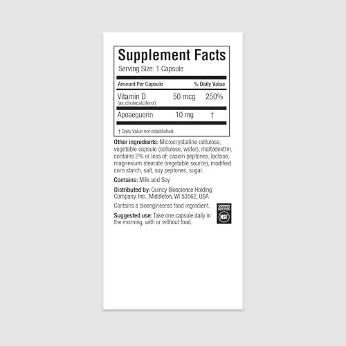 Prevagen Regular Strength - 60 Capsules (2 Month Supply) | Formulated for Your Brain | 10mg of Apoaequorin Plus Vitamin D3 with 7-Day Pill Minder