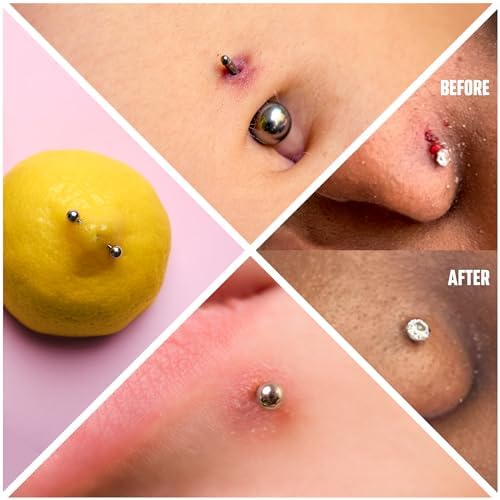 BRIOTECH Pierce Pro Piercing Aftercare Spray, Gentle Hypochlorous Acid Spray, Calm Redness & Itch, Reduce Bumps & Crust, Zero-Contact, No Rinse, No Residue HOCl Spray, 4 fl oz