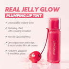 MILKTOUCH Jelly Fit Glow Lip Tint - Hydrating Lip Gloss with Long-Lasting Moisture, Color Stain, Lightweight Formula, Radiant Shine, Perfect for Daily Use, Korean Lip (10 Fallen Coco, 4ml)