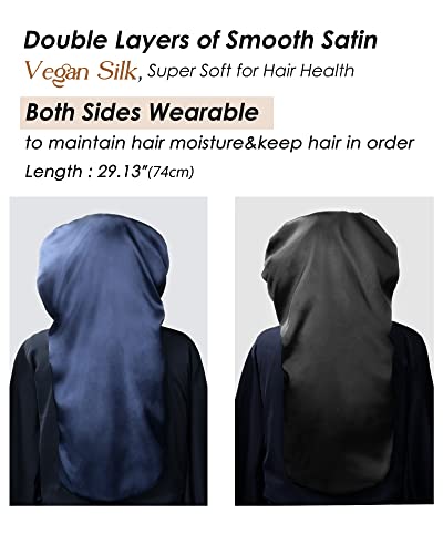 Long Bonnet Braid Bonnets for Sleeping Satin Bonnet Silk Bonnet Hair Braid Bonnet for Sleeping Bonnets for Black Women