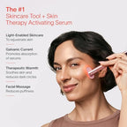 Solawave 4-in-1 Radiant Renewal Facial Wand & Skin Therapy Serum Bundle | Red Light Therapy for Face and Neck | Galvanic Skincare Wand & Massager | Anti-Aging Wrinkle Reduction | Solawave Original