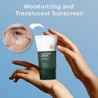 Heartleaf Silky Moisture Sunscreen, Moisture Daily Sunscreen, Korean SPF 50+ PA++++ Clear Filter Sun Essence, No White Cast, Hydrating, Moisturizing, Cools Down, Light Finish