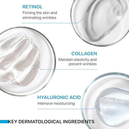 Face Moisturizer Retinol Cream - Men and Women Day & Night Neck Décolleté with Retinol, Collagen Hyaluronic Acid Hydrating Safe for All Skin Types