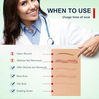 Silicone Scar Sheets, Clear Silicon Gel Scar Sheets, Invisible Scar Tape(1.6” x 120”Roll-3M), Scar Strips for Surgical Scars, Medical Grade, Scar Removal Sheets for C-Section, Breast, Keloid et.