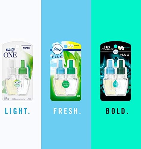 Febreze Unstopables Fresh Pluggable Scented Oil Refill with Warmer Air Freshener (1 Count, 0.87 Oz)