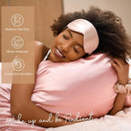 Yanibest Satin Pillowcase, King Size Pillow Cases Set of 2 - Silk Pillow Cases for Hair and Skin with Zipper, Silk Pillow Cases King for 20"x36", Exquisite Packaging for Women Men