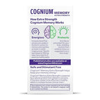 Natrol Cognium Memory Extra Strength, Brain Health Supplements for Adults, Brain Memory Supplements, Enhances Mental Agility in Healthy Adults, 60 Tablets, Up to a 30 Day Supply