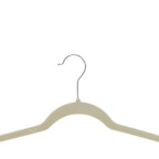 Amazon Basics Slim Velvet Non-Slip Space Saving Suit Clothes Hangers, Closet Organizer, Ivory/Beige, 30-Pack