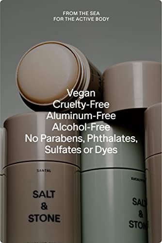 SALT & STONE Gel Deodorant for Women & Men | No Aluminum & No Baking Soda | Free From Parabens, Sulfates & Phthalates (2.6 oz)