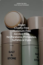 SALT & STONE Gel Deodorant for Women & Men | No Aluminum & No Baking Soda | Free From Parabens, Sulfates & Phthalates (2.6 oz)