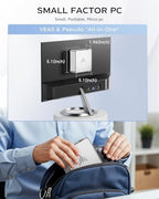 KAMRUI GK3Plus Mini PC, 16GB RAM 512GB M.2 SSD Mini Computers,12th Alder Lake N95 (up to 3.4GHz) Micro PC, 2.5''SSD, Gigabit Ethernet,4K UHD,Three Screen Display, WiFi,BT,VESA/Home/Business Small pc