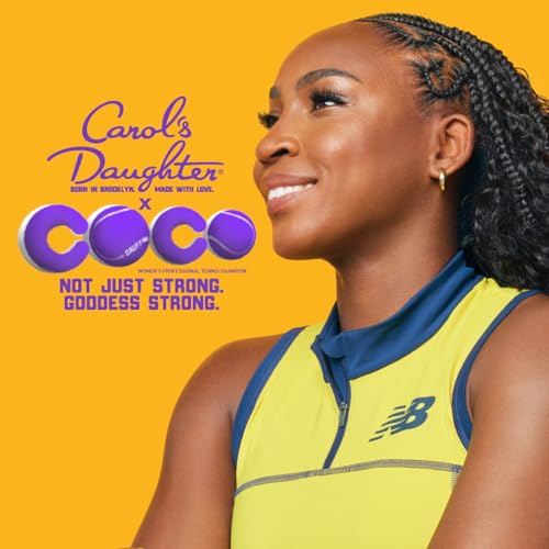 Carol's Daughter Goddess Strength True Stretch Defining Hair Cream For Wavy, Coily and Curly Hair, Curl Defining Cream with Castor Oil for Weak Hair, 6.8 Fl Oz